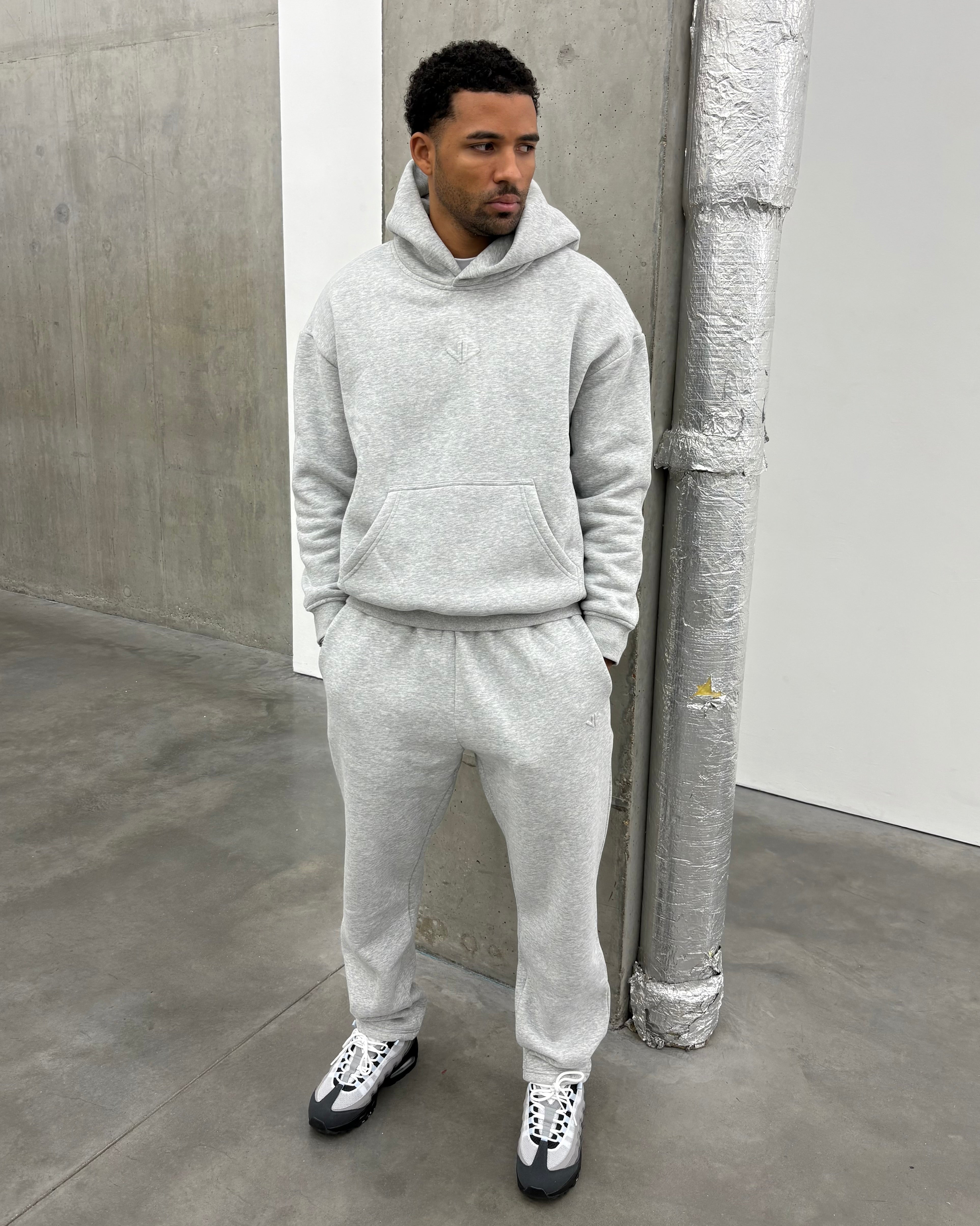 Marl Grey Polar Fleeced Joggers