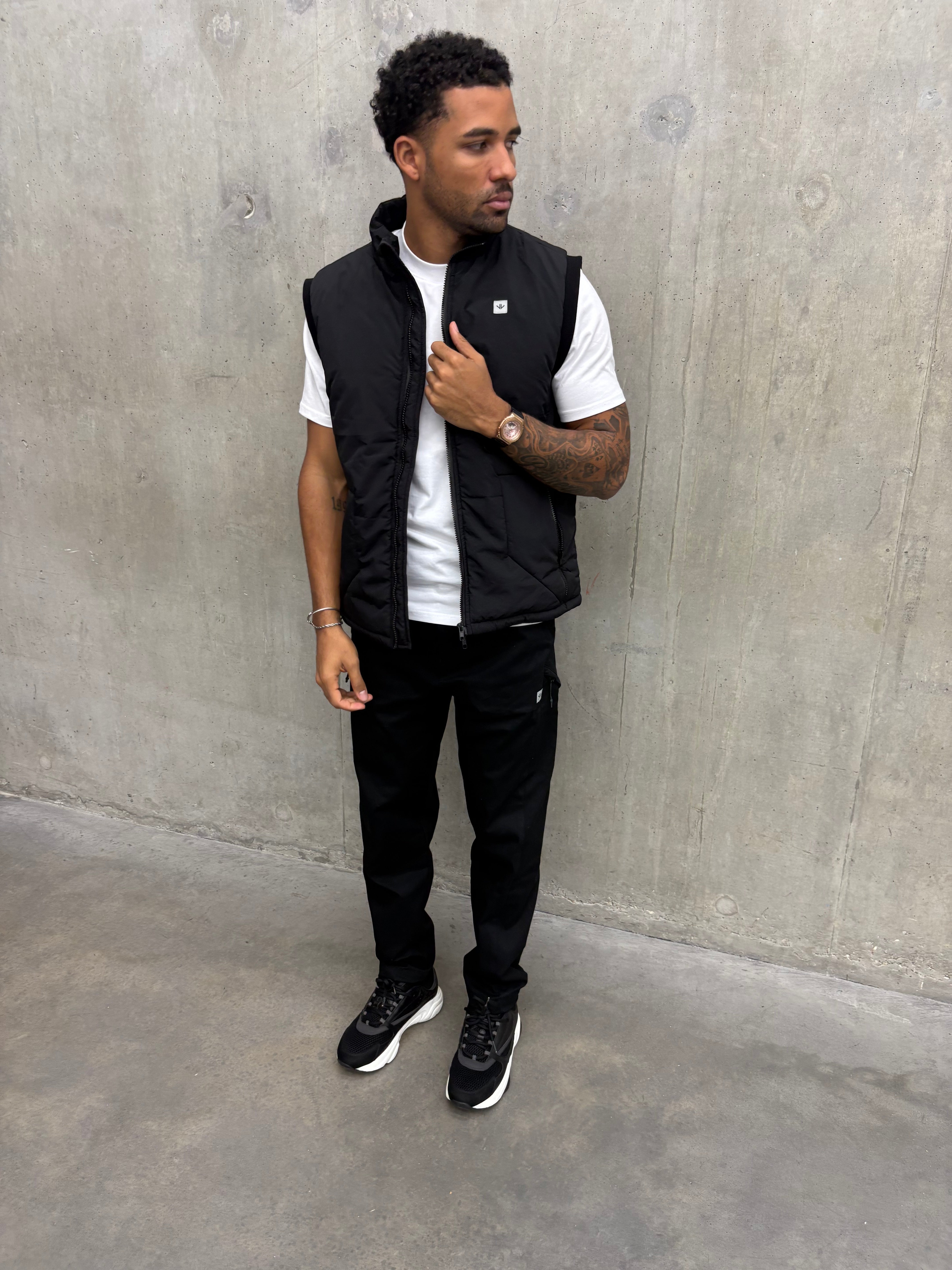 Black Core Nylon Gilet