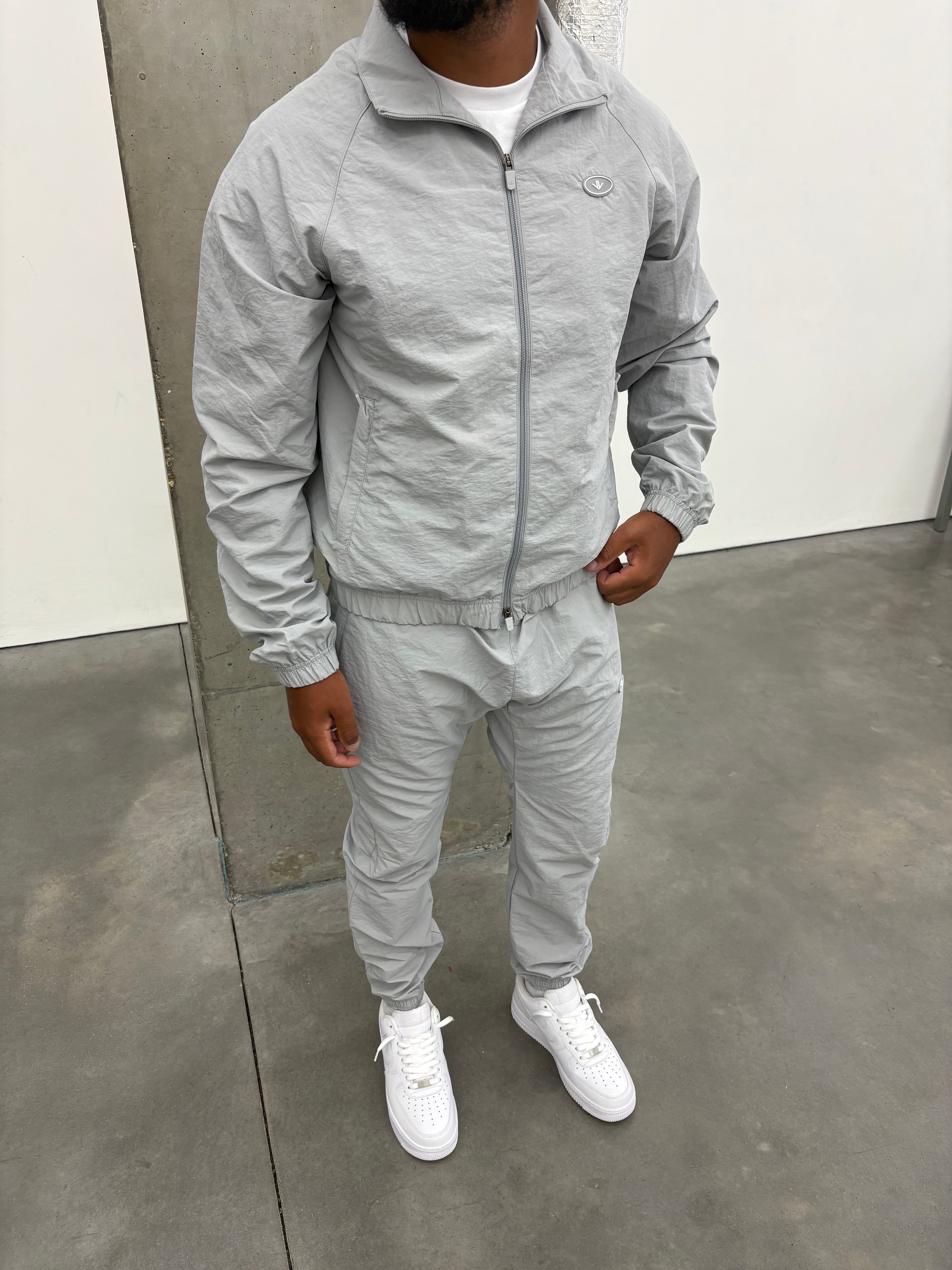 Grey Shell Suit Jacket