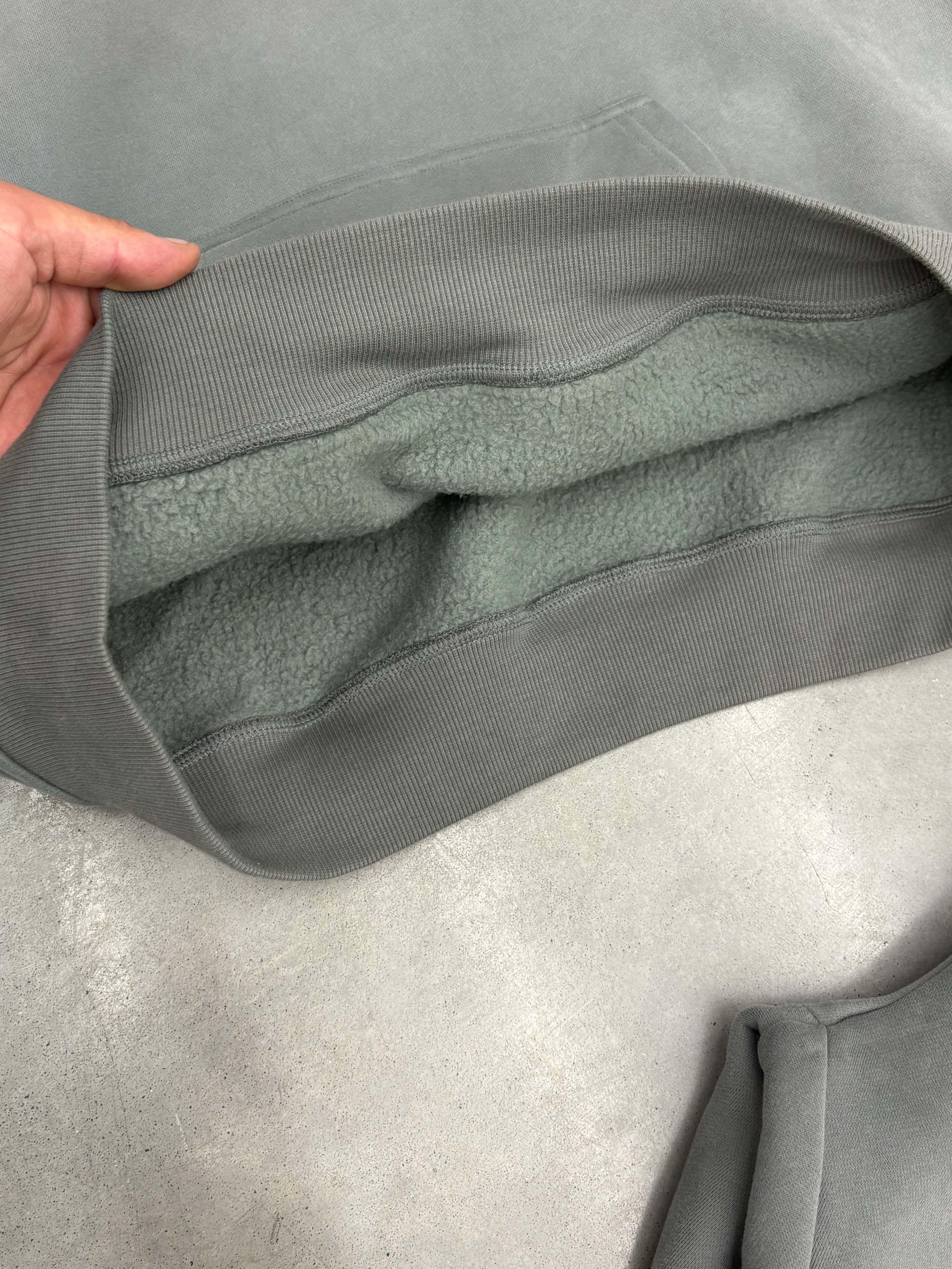 Dark Grey Polar Fleeced Hoodie