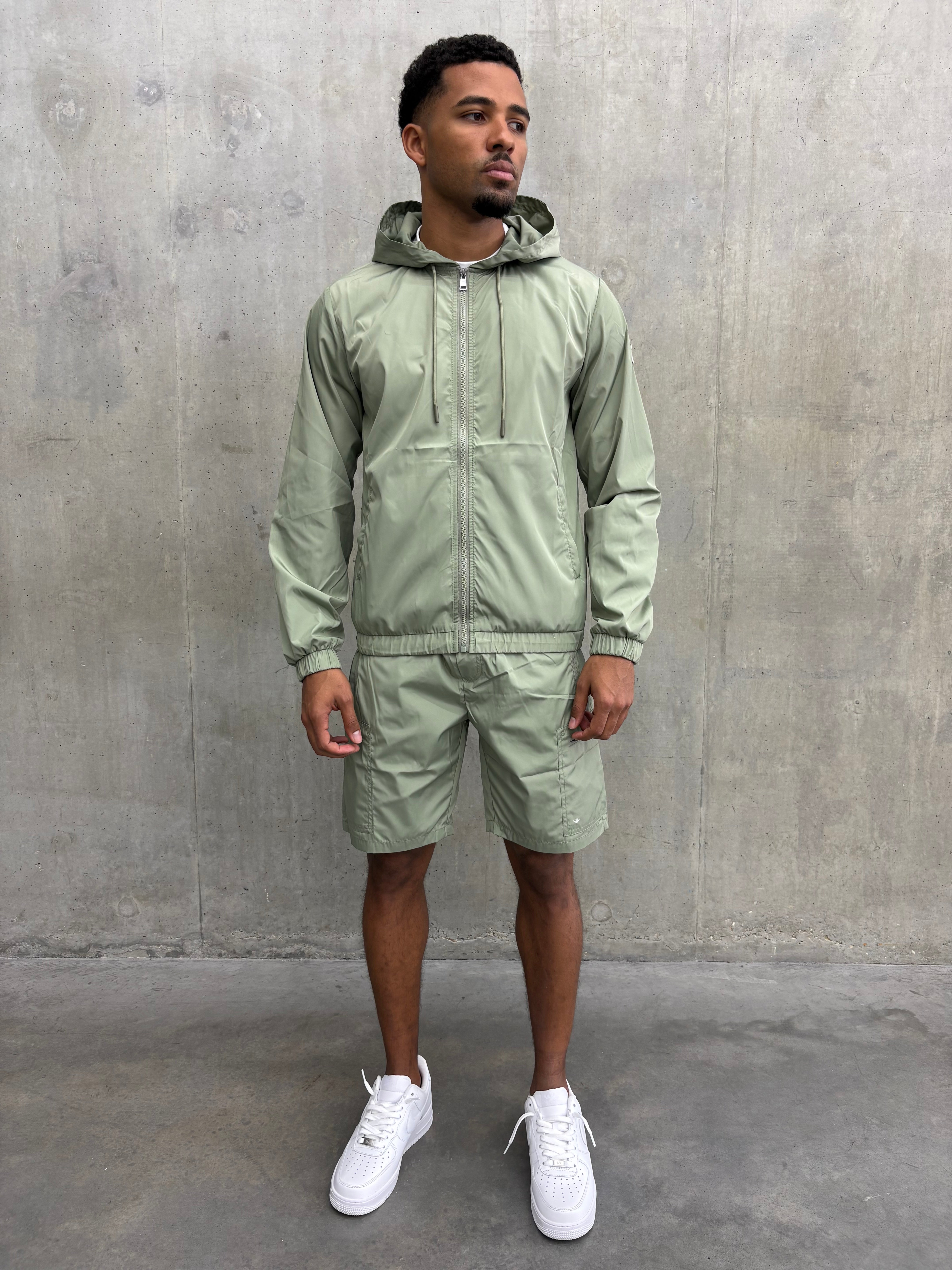 Sage Green Combat Shorts