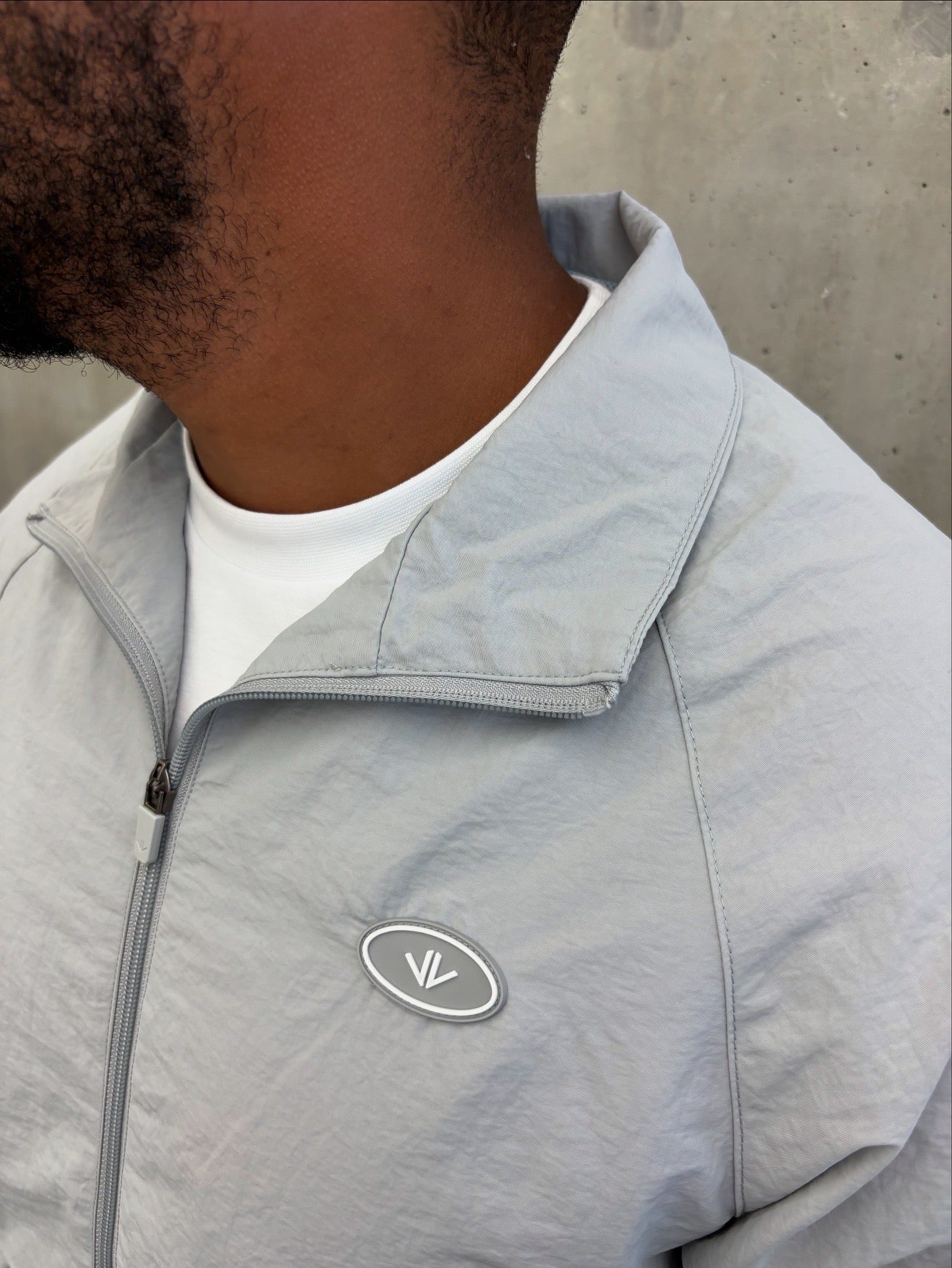 Grey Shell Suit Jacket