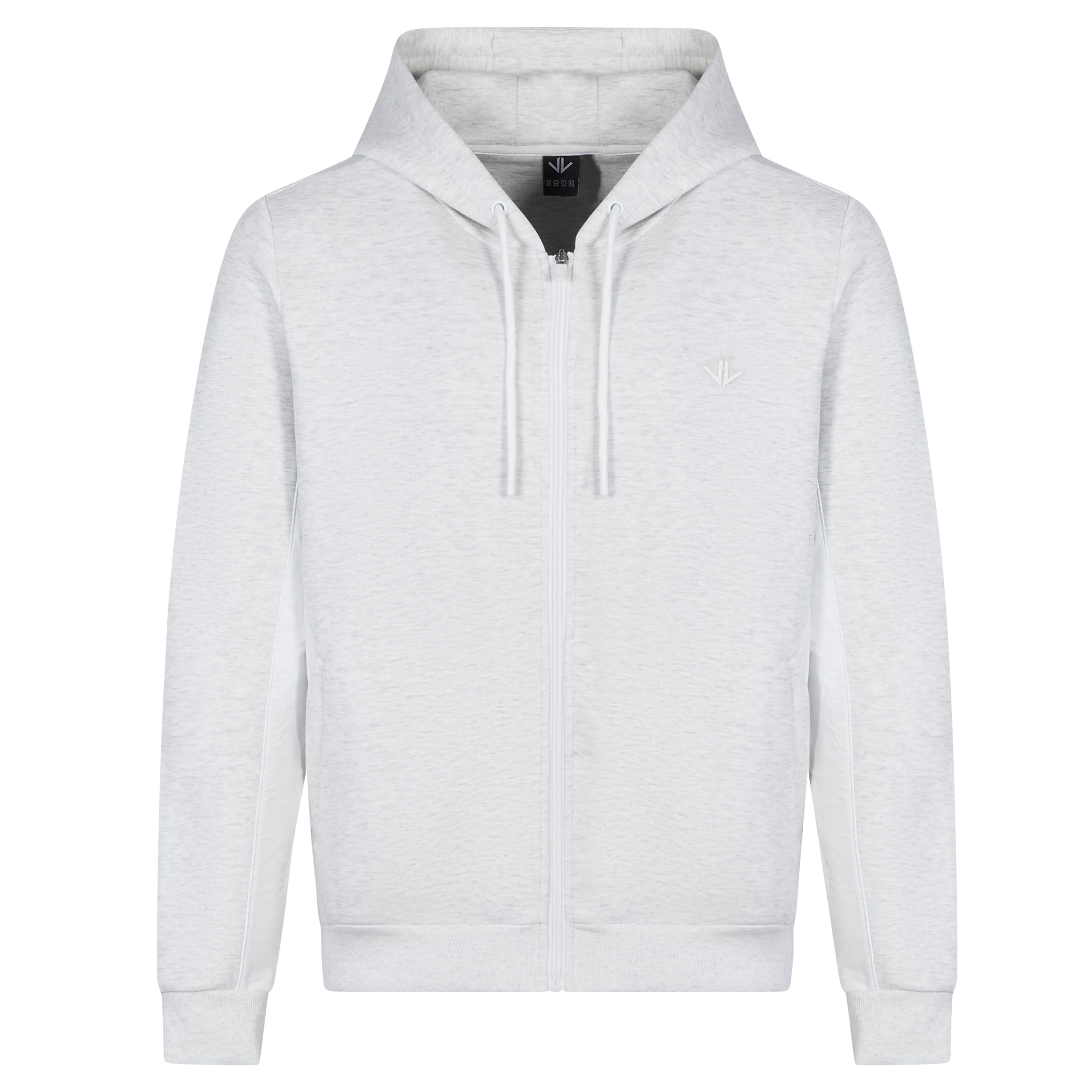 Light Grey Tech Zipped Hoodie