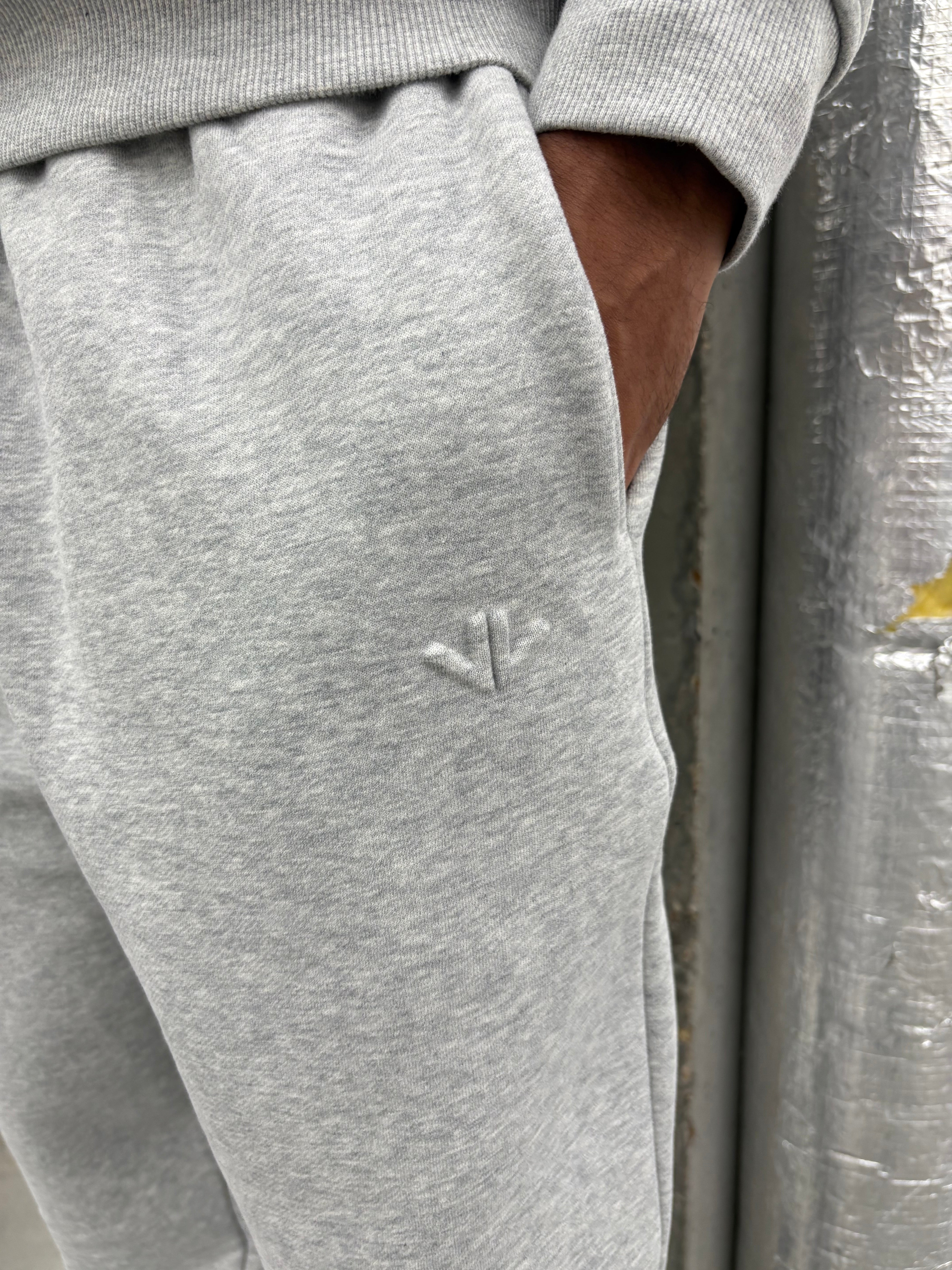 Marl Grey Polar Fleeced Joggers