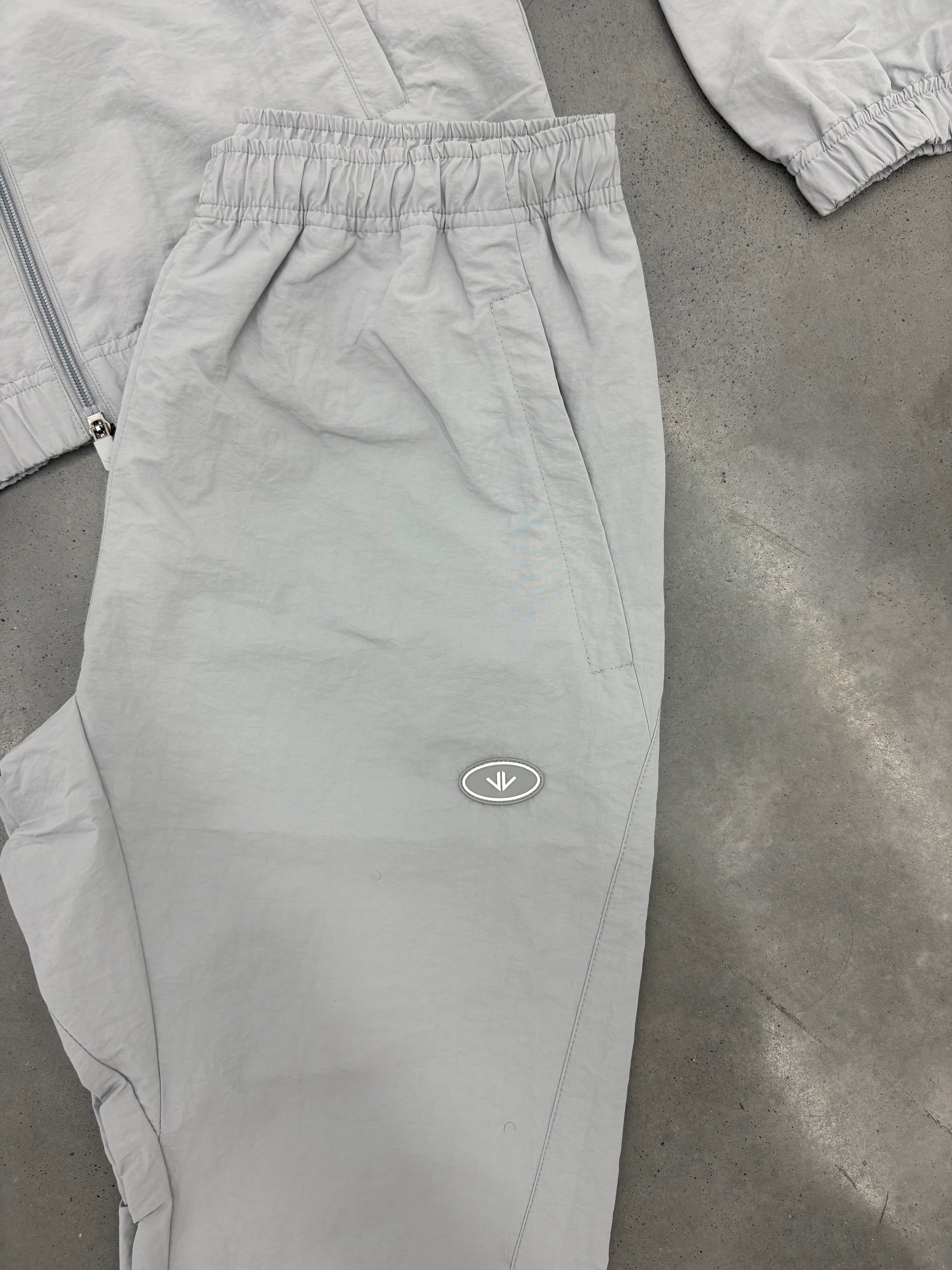 Grey Shell Suit Joggers