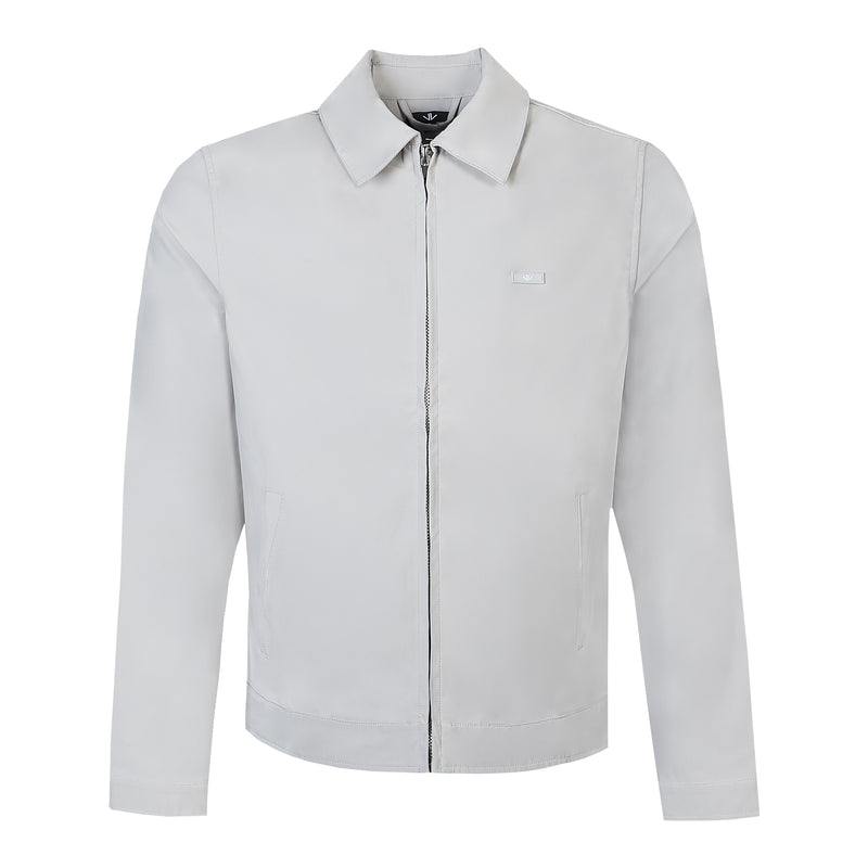 Light Grey Lux Zipped Jacket