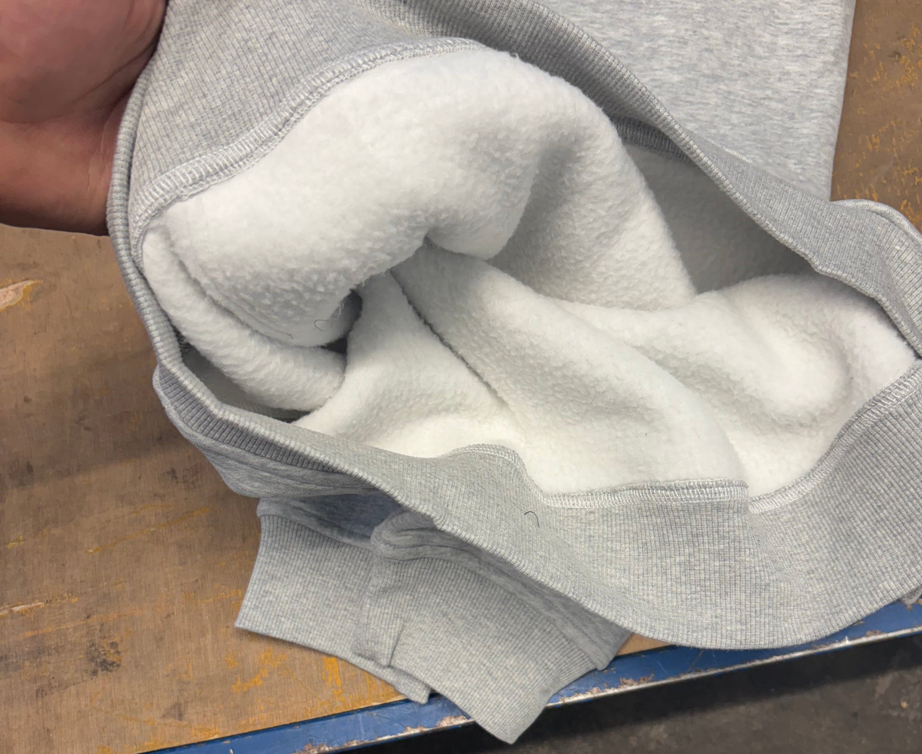 Marl Grey Polar Fleeced Relaxed Hoody