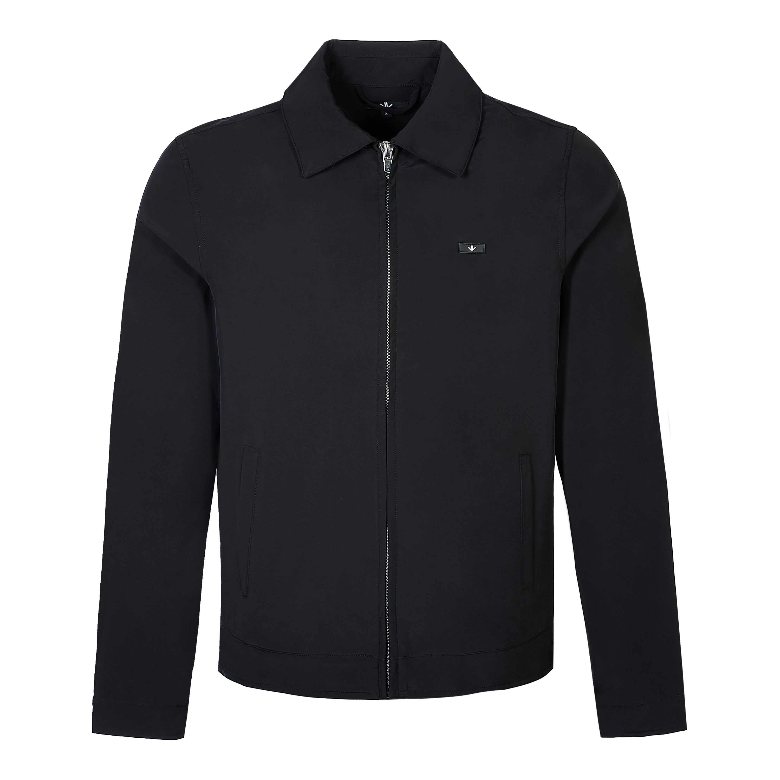 Black Lux Zipped VV Jacket