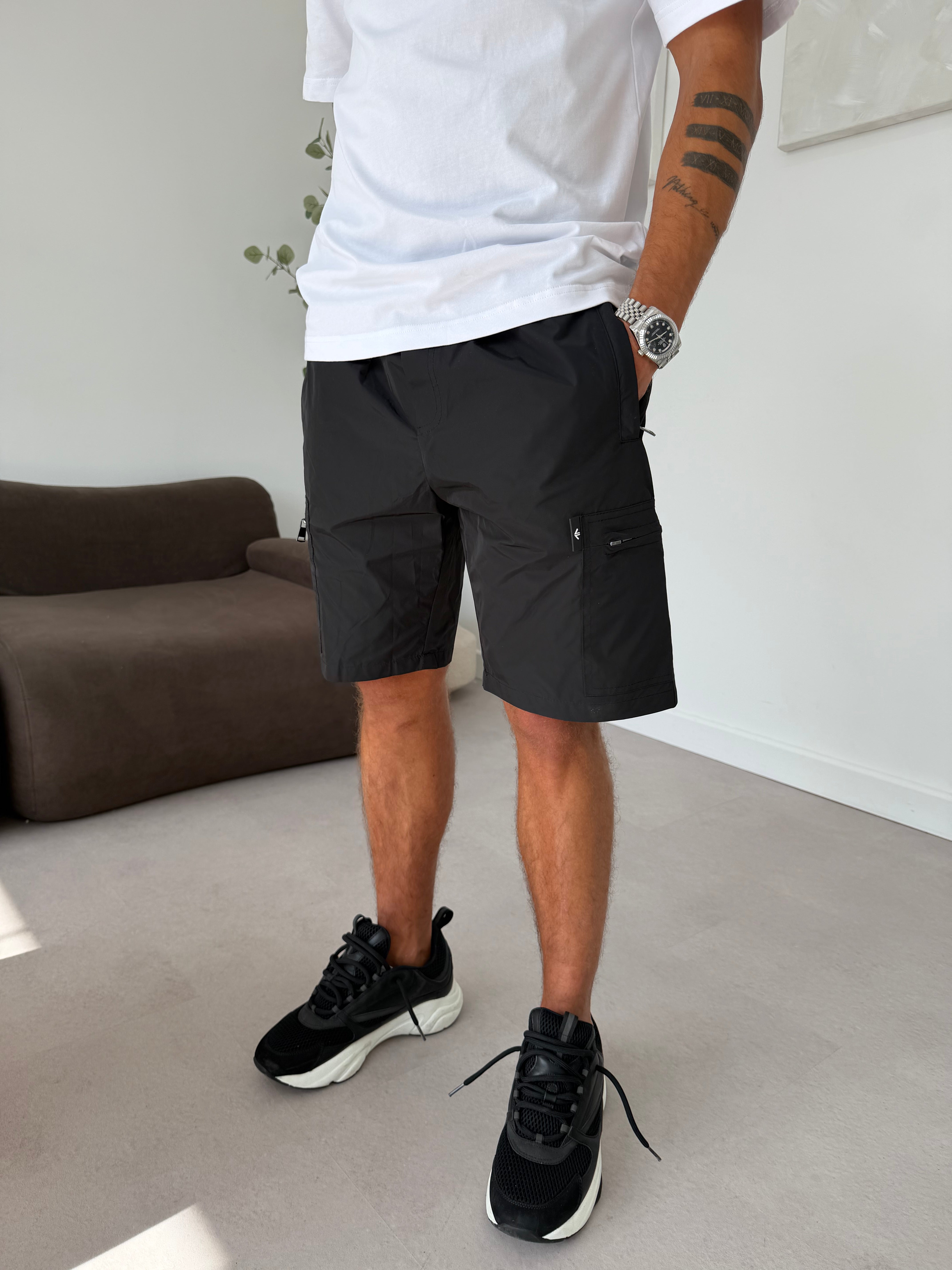 Black Tech Shorts