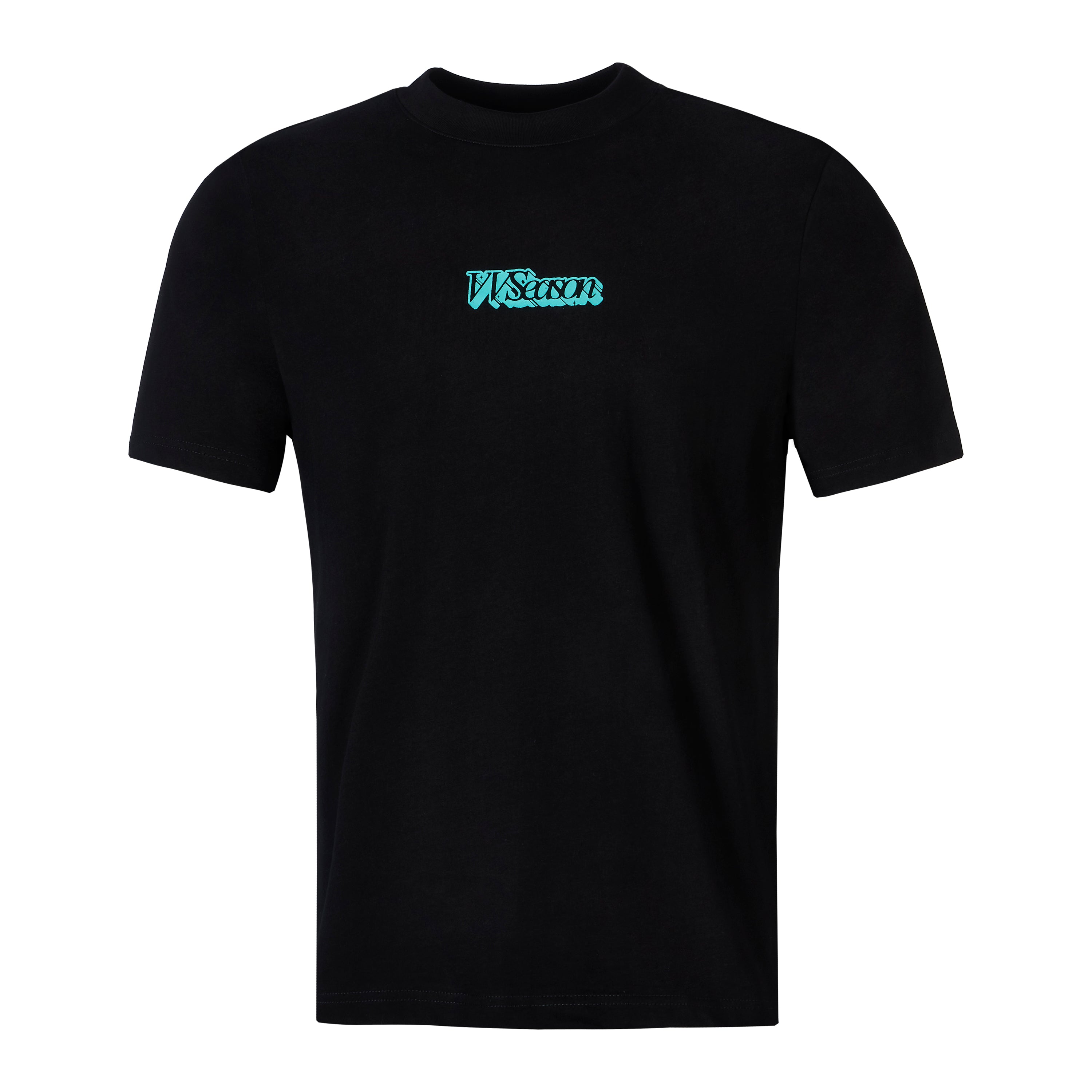 Black Tee Turquoise Logo
