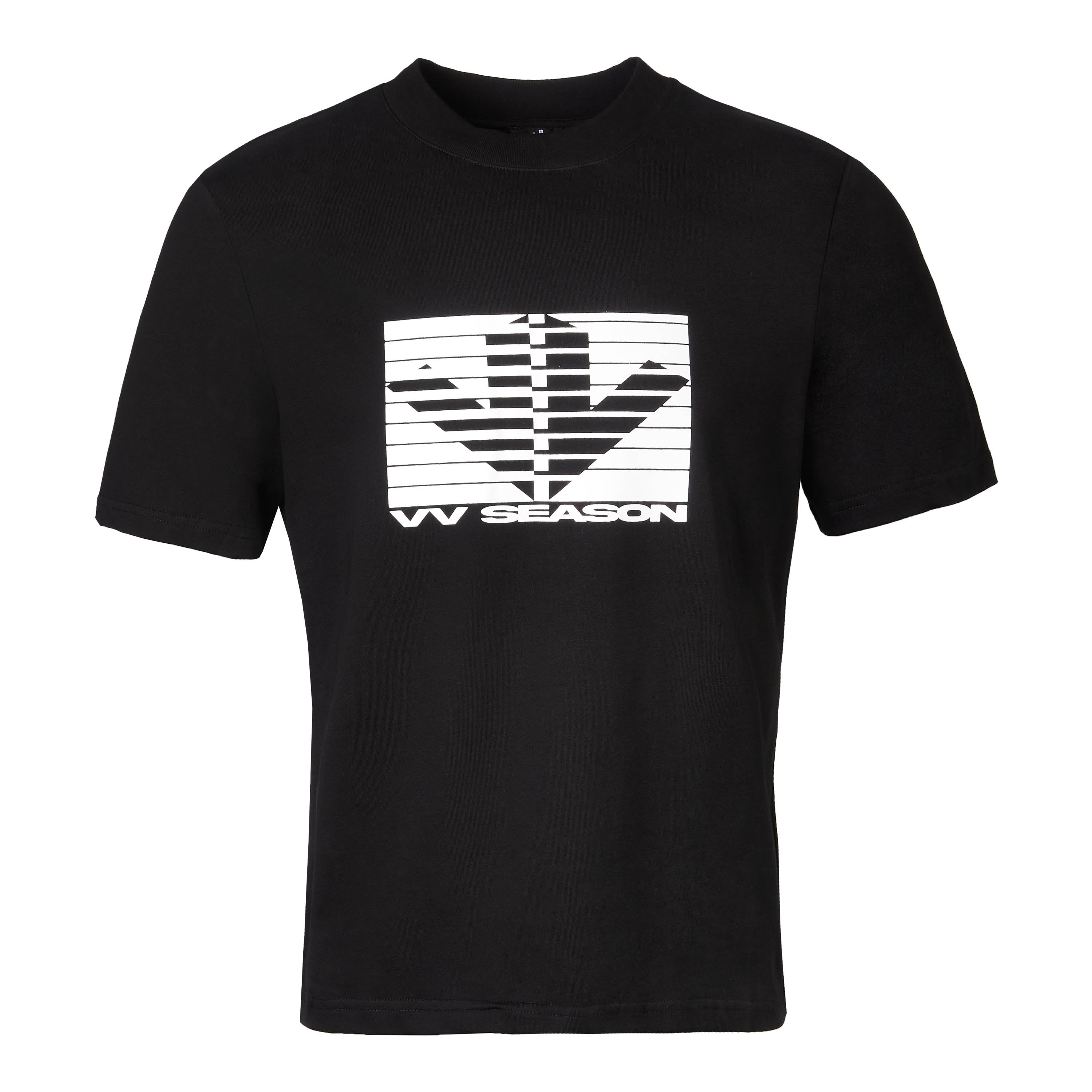 Black Tee White Shutter Logo