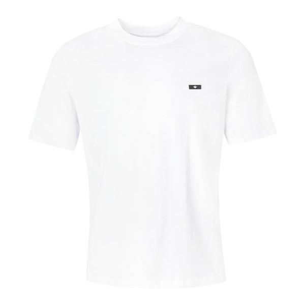 White Tee Rubber Badge Logo
