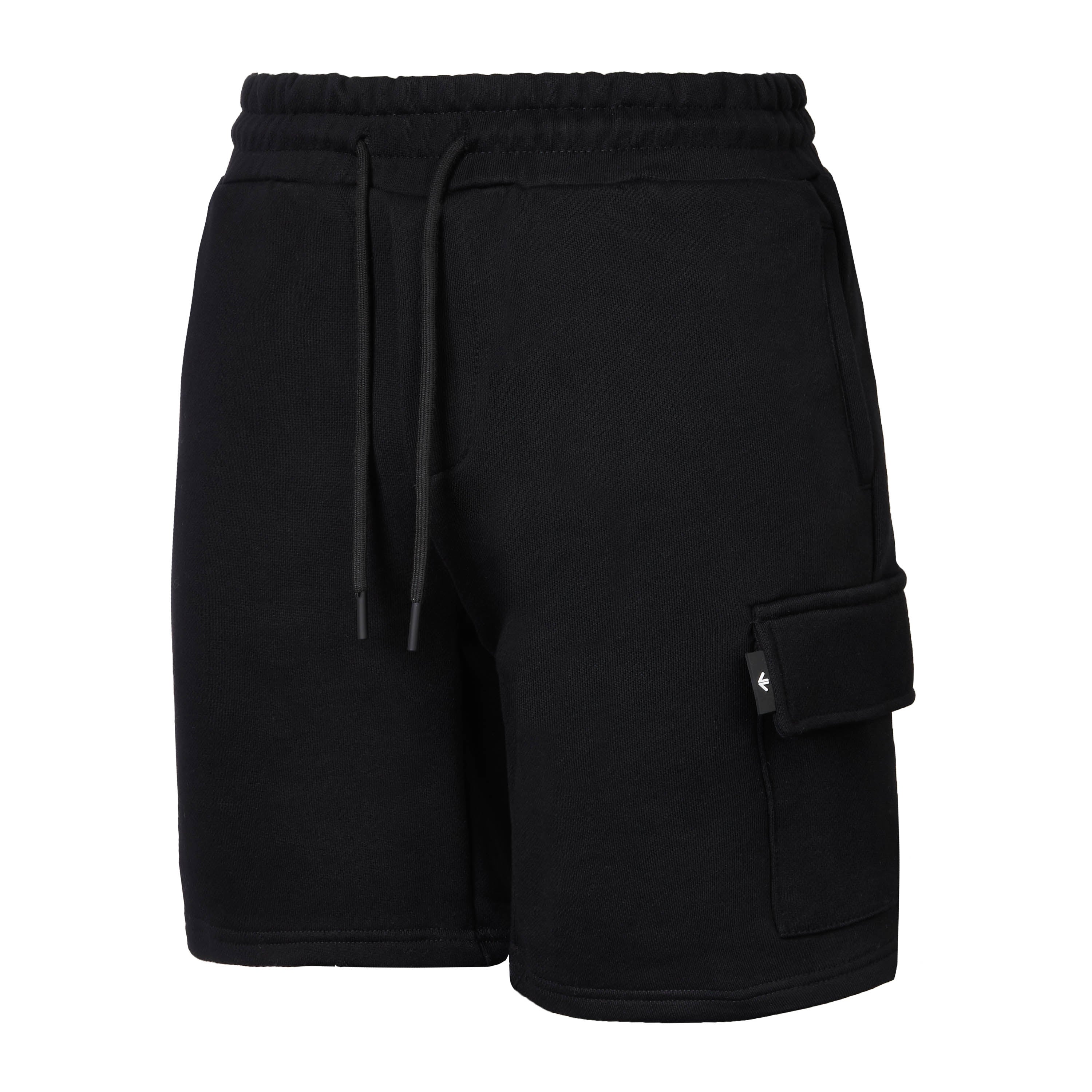 Black Cargo VV Badge Shorts